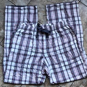plaid pajama bottoms